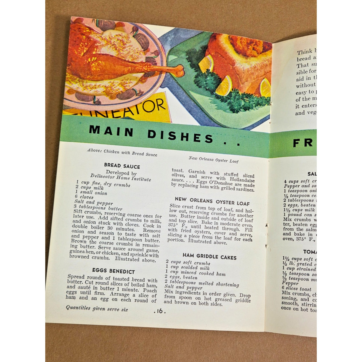 1931 Bond Bread 88 Mealtime Surprises Vintage Recipe Booklet Cookbook