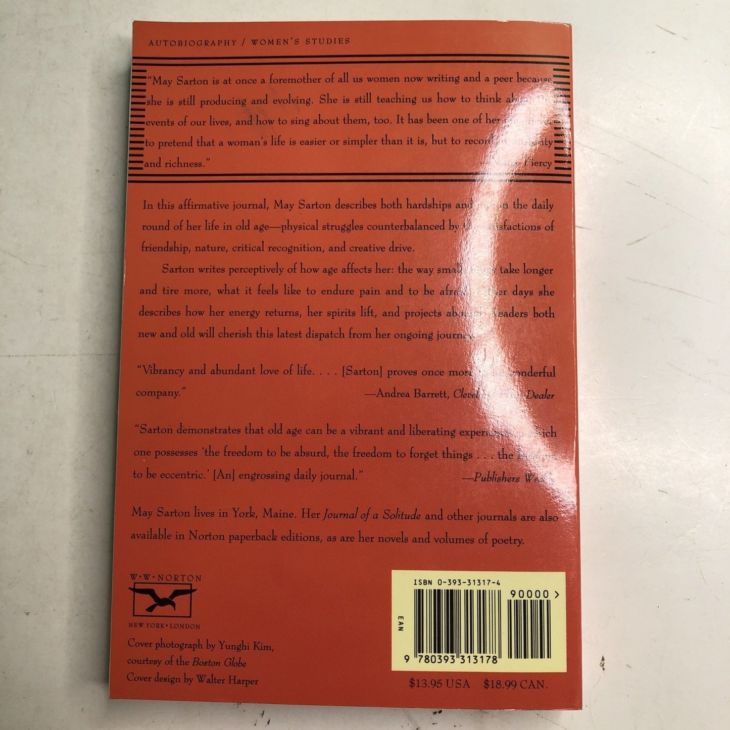 Encore: A Journal of the Eightieth Year by May Sarton 1993 PB Autobiography