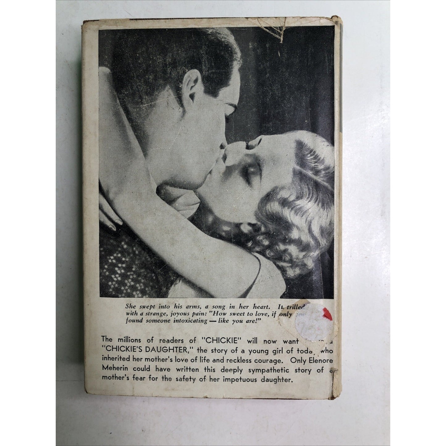 Chickie's Daughter by Elenore Meherin 1934 Romance Novel Hardcover Dust Jacket