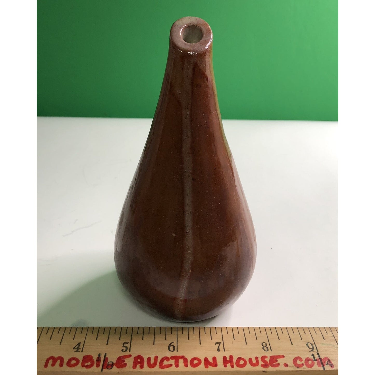 Vintage BEREA COLLEGE VASE Marked HF390 Kentucky Hand Made Drip Glaze