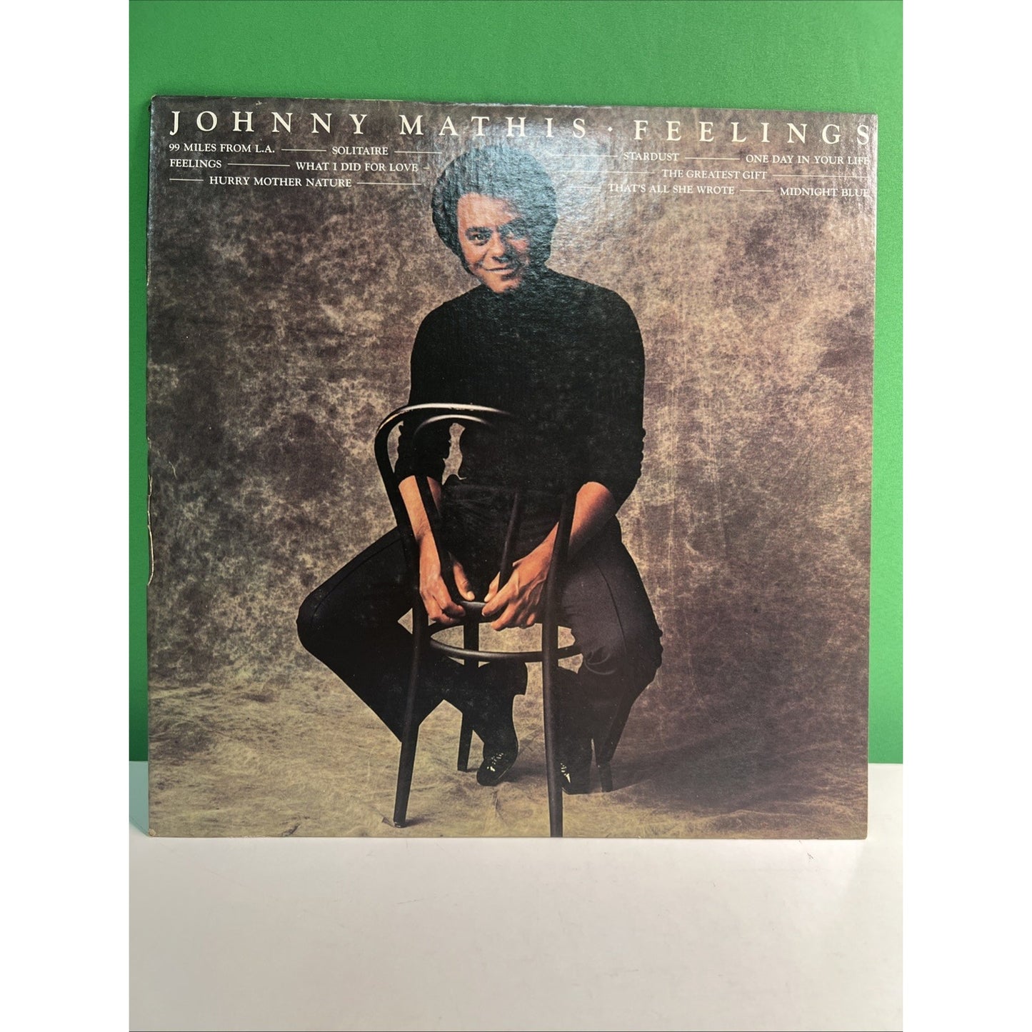 Johnny Mathis FEELINGS Album Record 12" 33 RPM LP Columbia Records