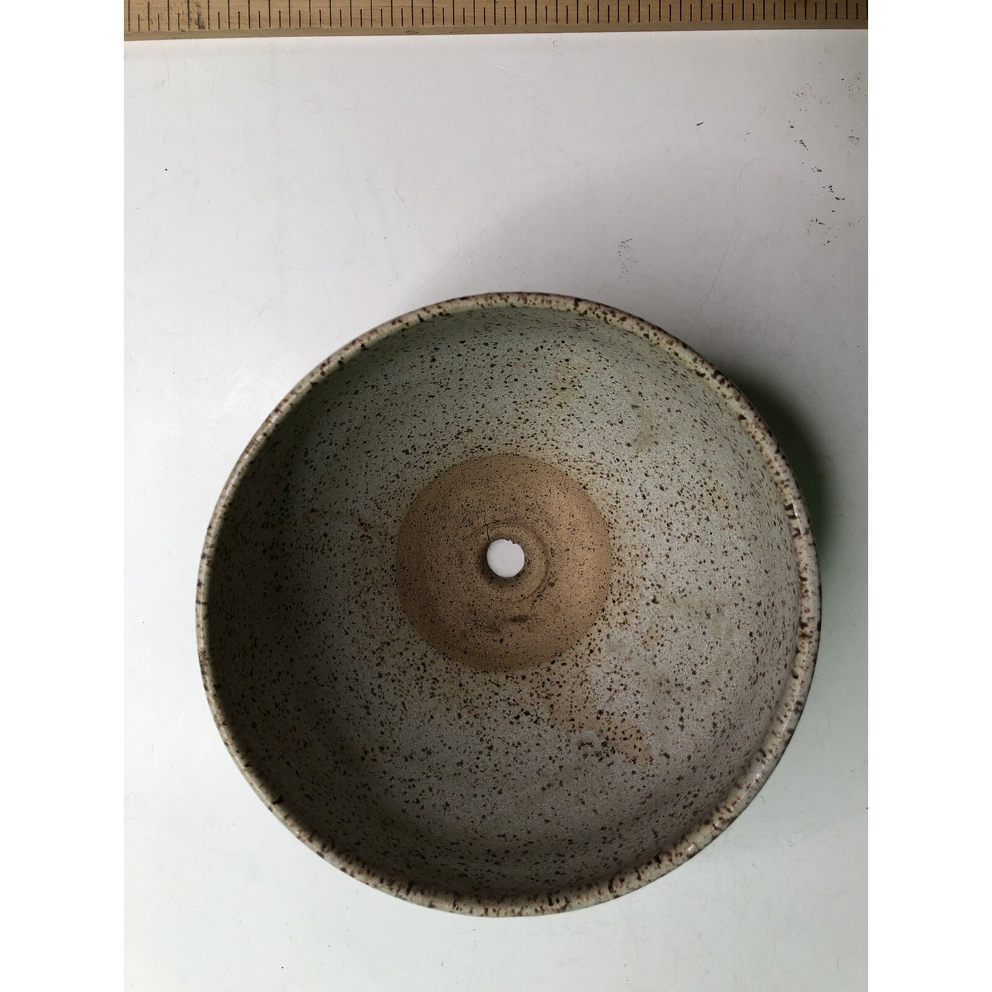 CHARLES GOLLOTT POTTERY Planter Pot Partially Glazed Speckled Mobile Alabama ‘83
