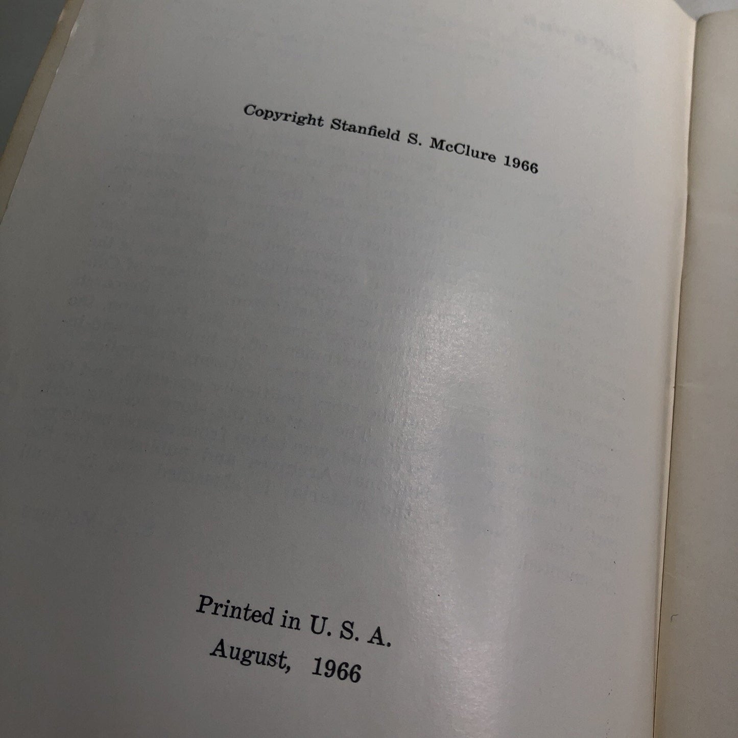 1966 Rape Riots & Rights by S. S. McClure Published By Author
