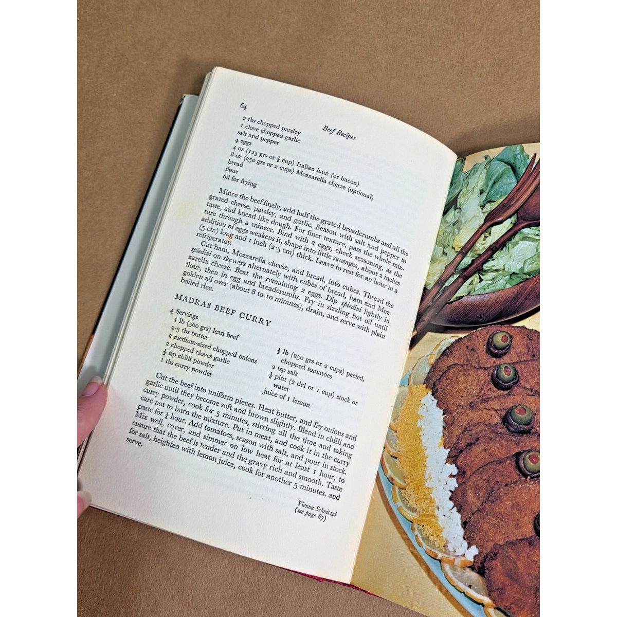 Vintage 1970 The World Book of Meat Dishes by Nina Froud - Rare Cookbook HC DJ