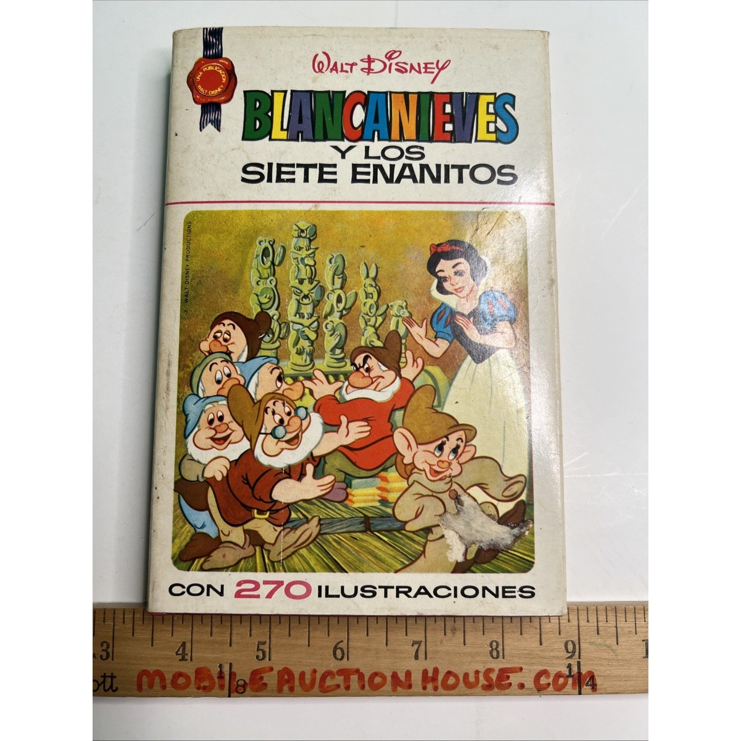 Walt Disney Blancanieves Y Los Siete Enanitos 1968 HC DJ Spanish Snow White