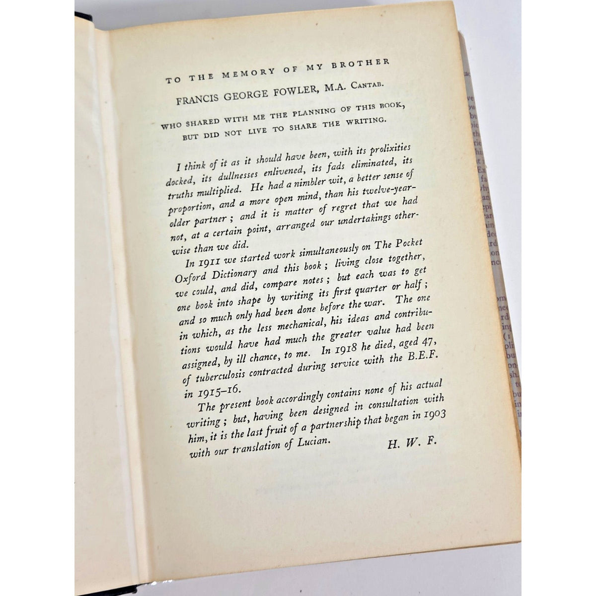 Vintage 1954 H.W. Fowler Modern English Usage Oxford Clarendon Press Dust Jacket
