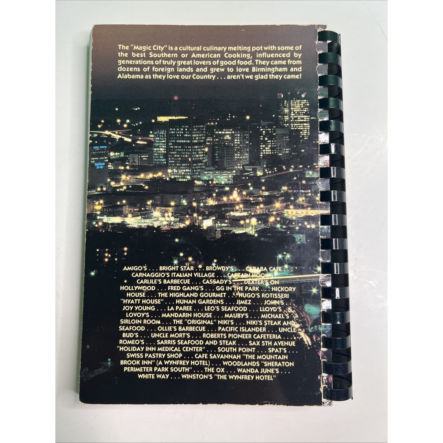 Birmingham's Best Restaurants Cookbook Recipes & Tour Guide Jon McClure 1986 AL