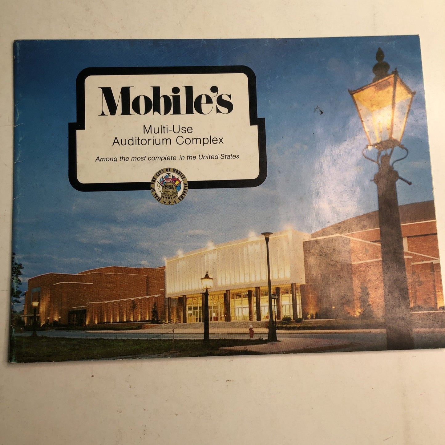 Mobile Alabama Municipal Auditorium Complex Downtown Promotional Booklet