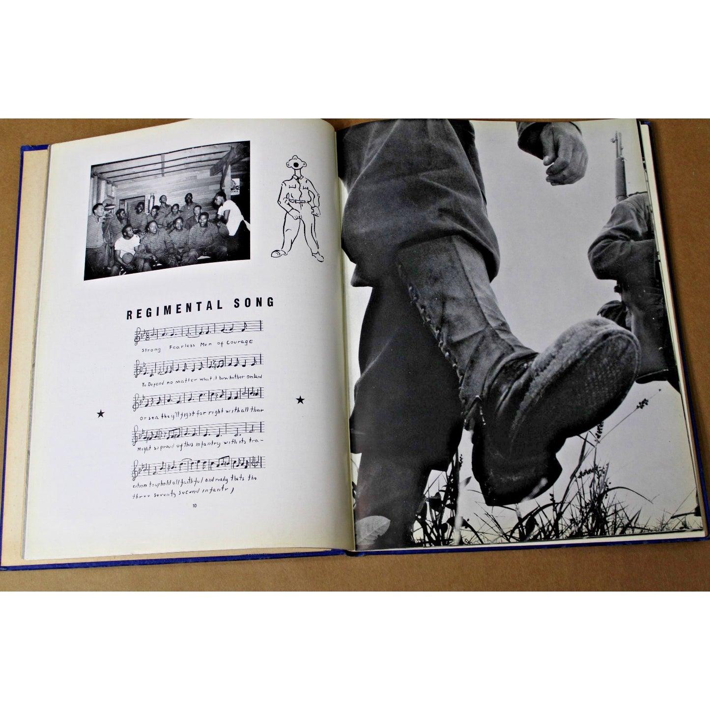 1945 WWII 372nd Infantry Regiment Yearbook US Army Fort Huachua, AZ