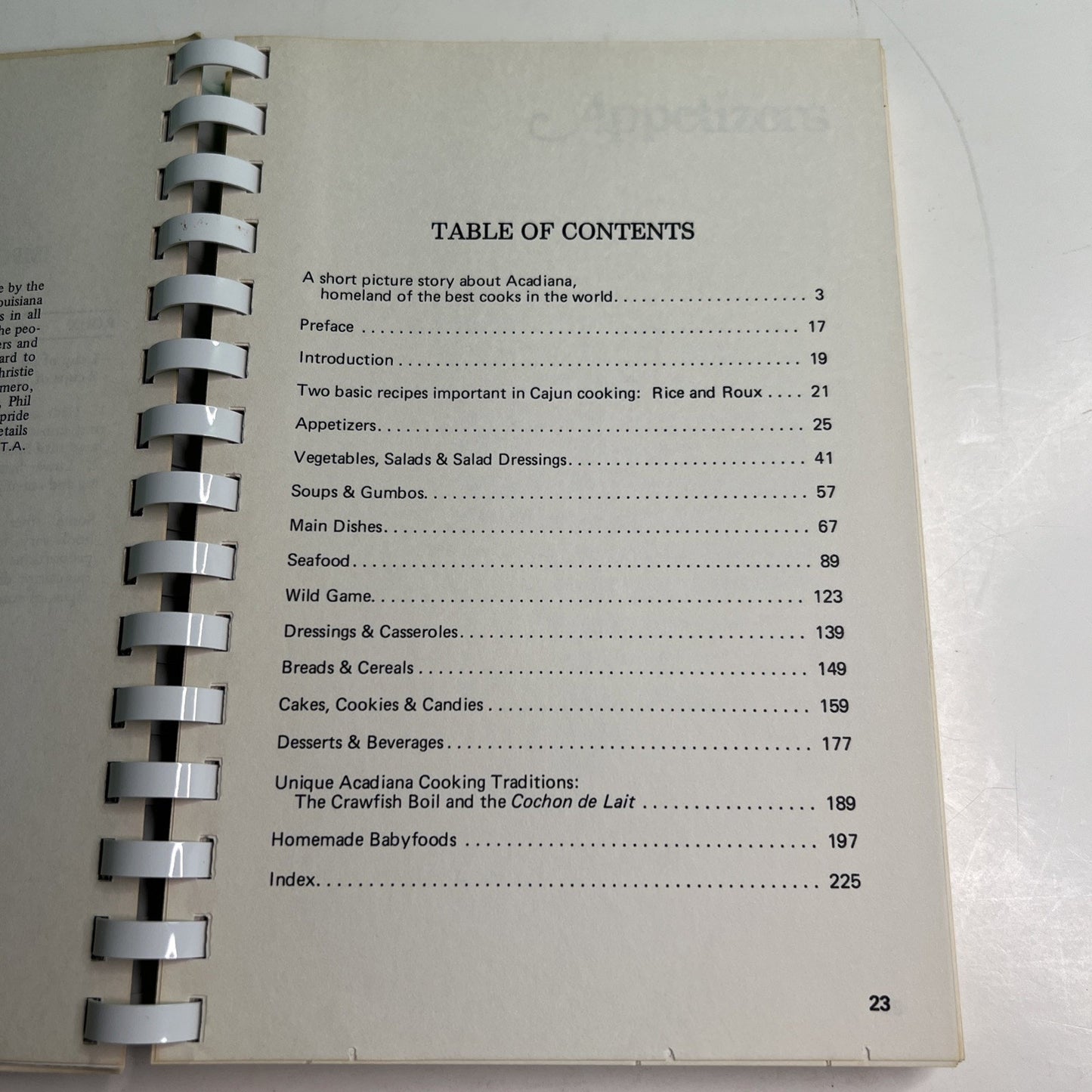 Acadiana Profile’s CAJUN COOKING South Louisiana Ashley Montagu 1980 Spiral