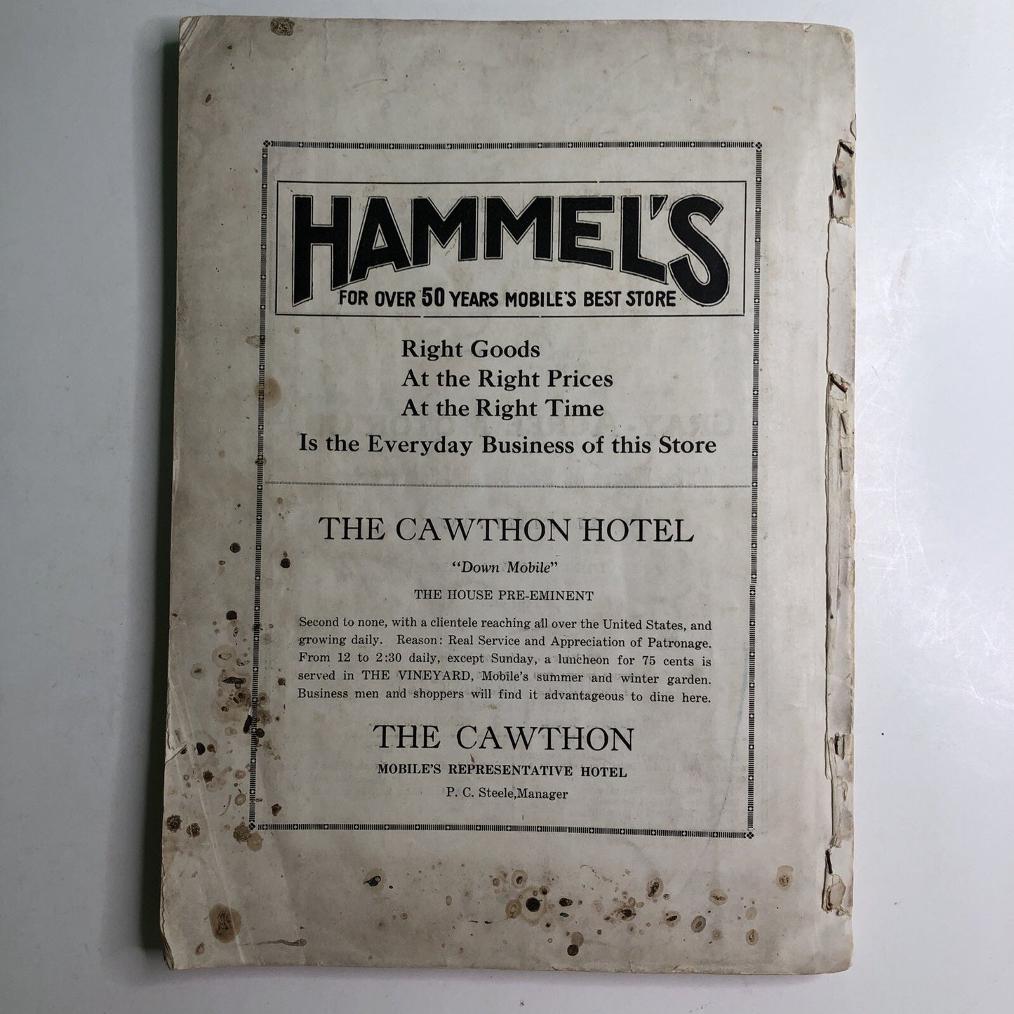 1921 BARTONIAN Yearbook Mobile High School Alabama Local History Barton Academy