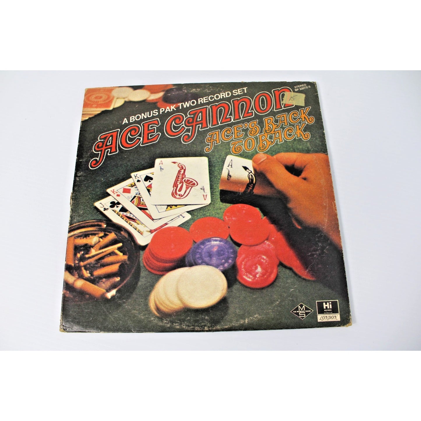Ace Cannon- Ace's Back to Back, 1972 Double LP Gatefold Memphis Sound Rockabilly