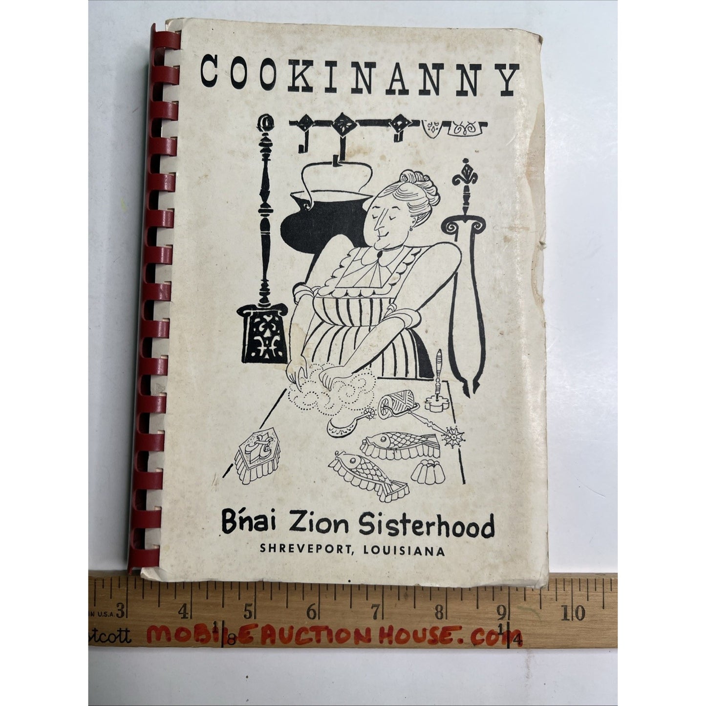 1964 COOKINANNY B'nai Zion Sisterhood Shreveport Louisiana Cookbook 4th Printing
