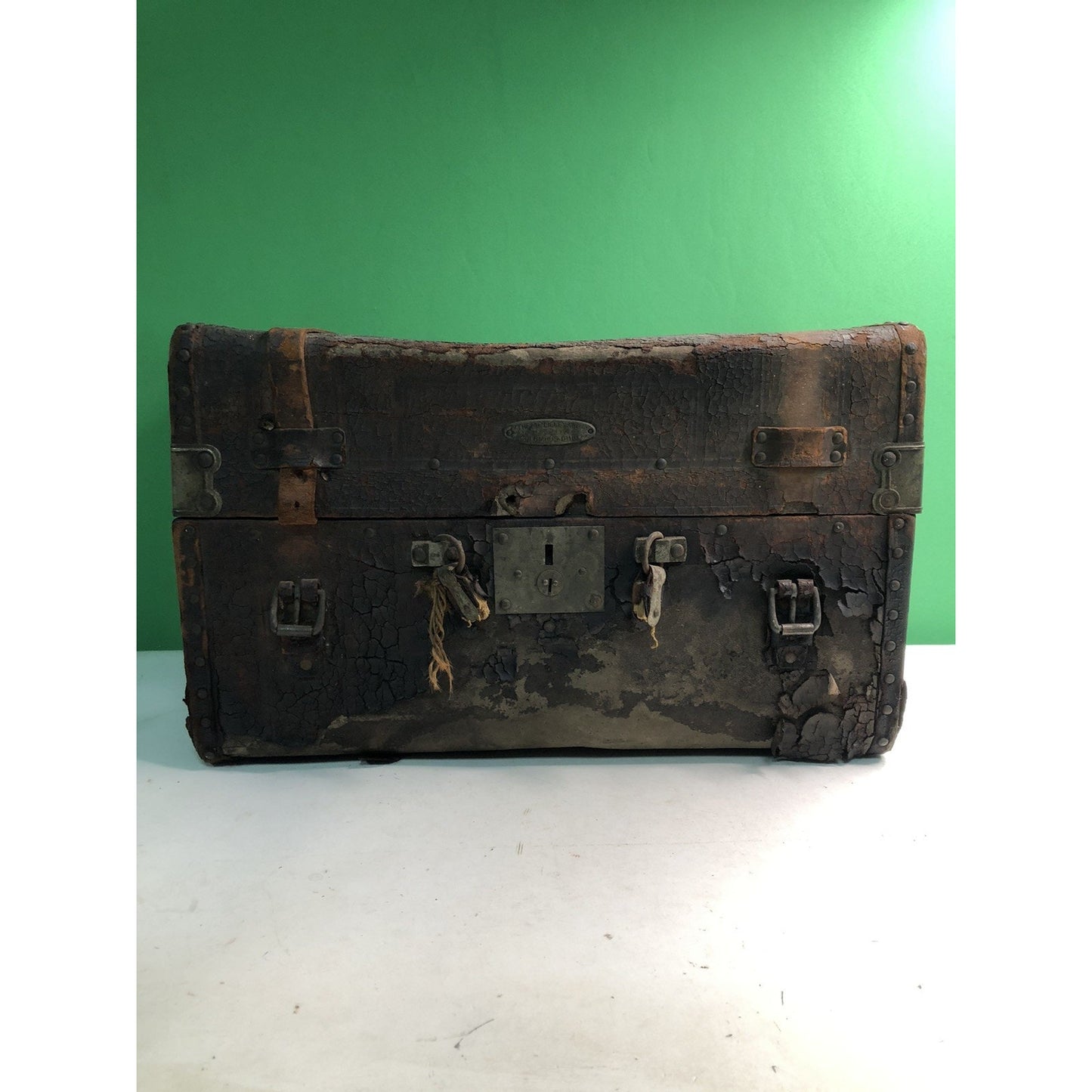 Circa 1800’s Trunk Knights Templar Masons Mobile Alabama ALA AL Percy B. Dixon