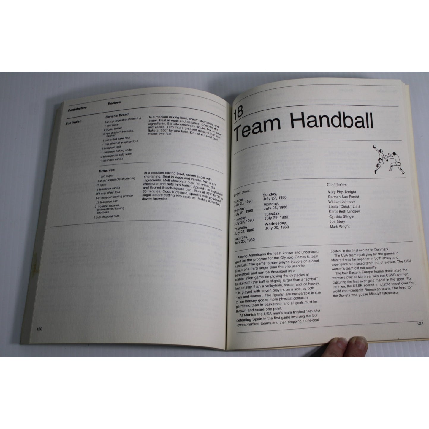 Vintage 1980 Moscow Olympics US Team Boycott Cookbook Schedule of Events 1979
