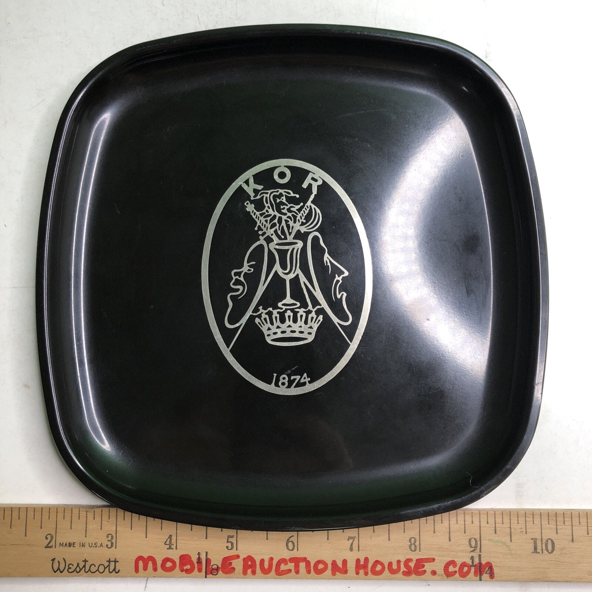 KOR 1874 Knights Of Revelry COUROC Tray Mardi Gras Mobile Alabama AL Keepsake
