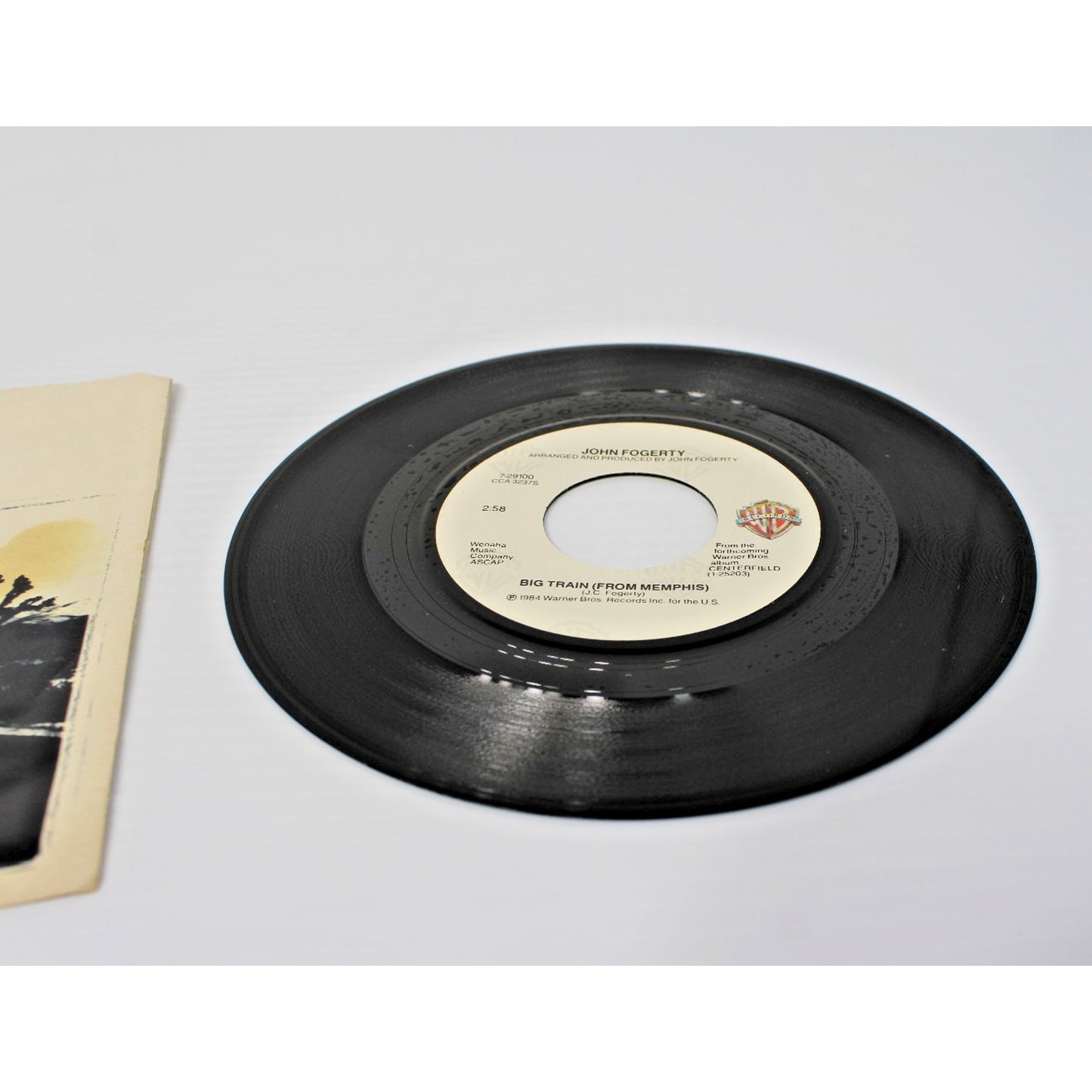 John Fogerty- 7" 45 RPM Single w/ Sleeve- The Old Man Down The Road, Big Train