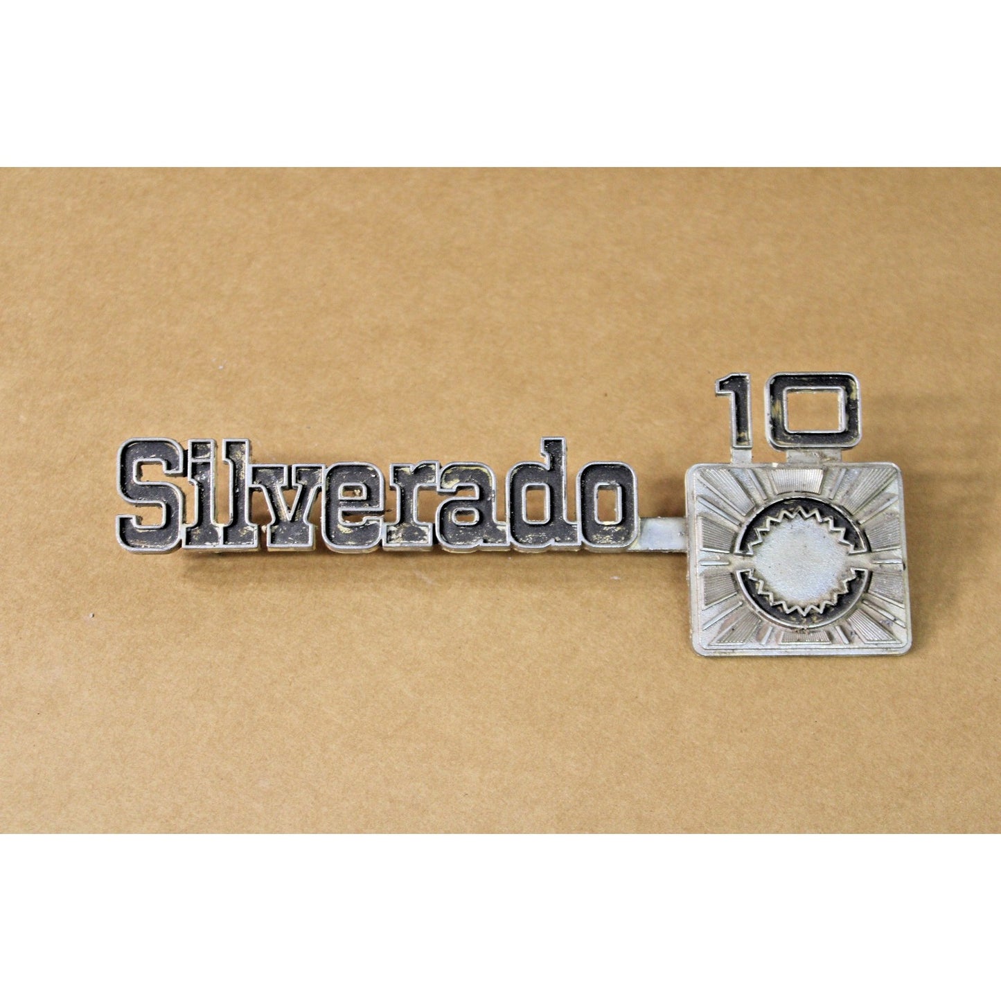 Original Front Fender "Silverado 10" Emblem 1975-1980 Chevy Pickup Truck