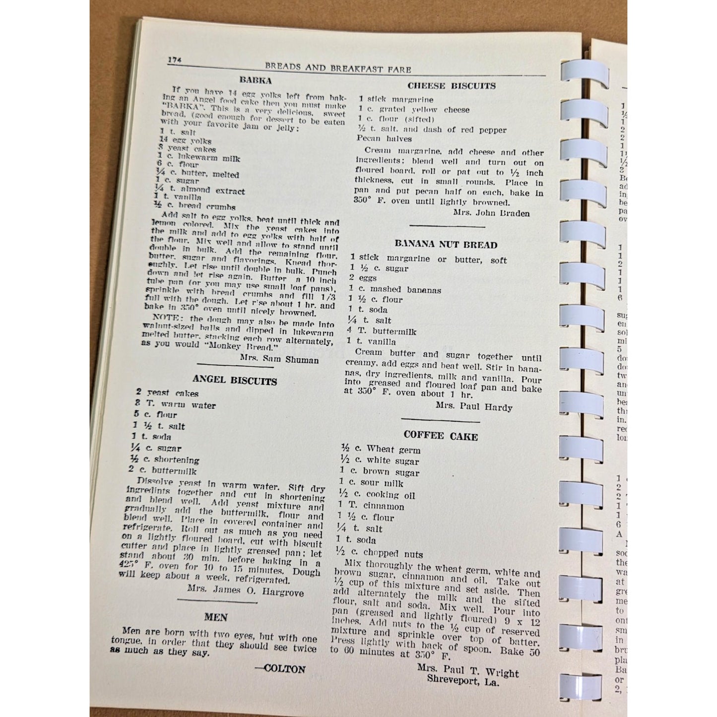 Vintage 1968 Rosalind Circle Texarkana AR Church Cookbook 3rd Edition