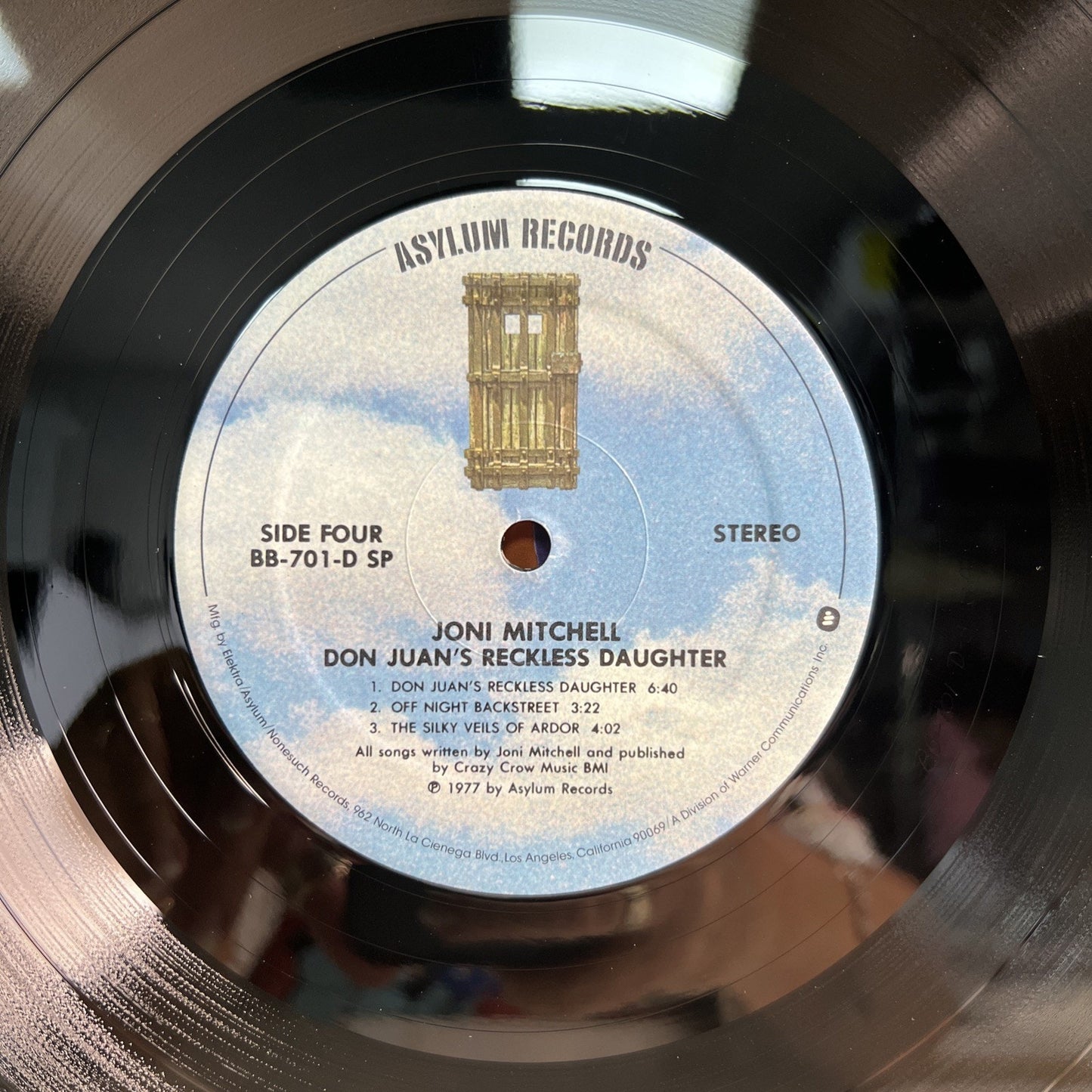 1977 Joni Mitchell Don Juan's Reckless Daughter Asylum BB-701 Vinyl 2 Records LP