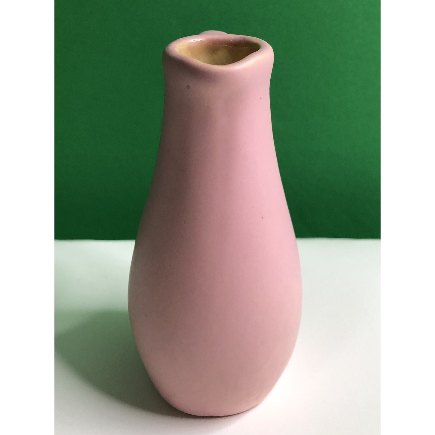 Vintage KELLOGGS POTTERY CREAMER Vase Pink Northern Michigan