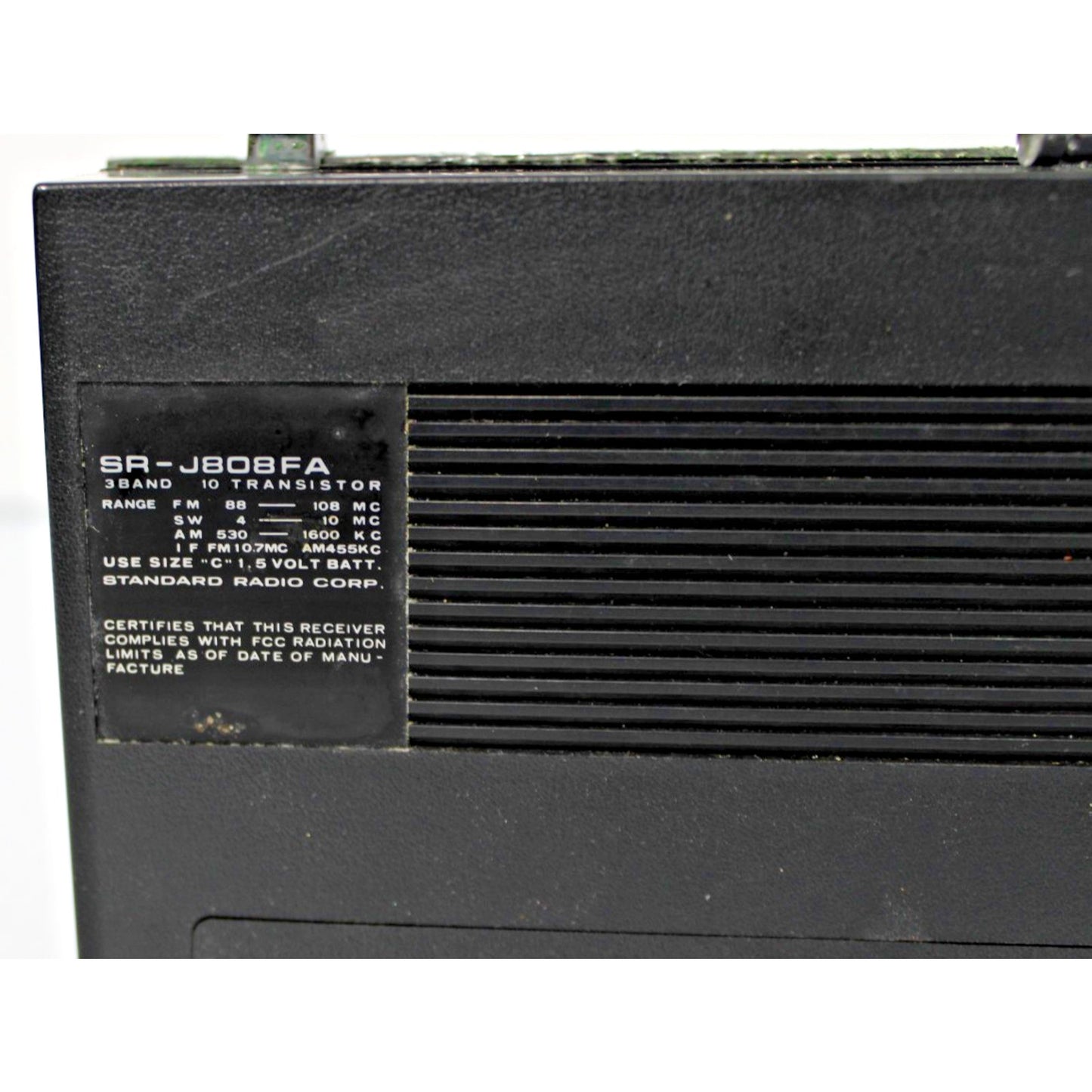 Vintage Retro Standard Portable 3-Band AM/ FM/ SW Transistor Radio SR-J808FA