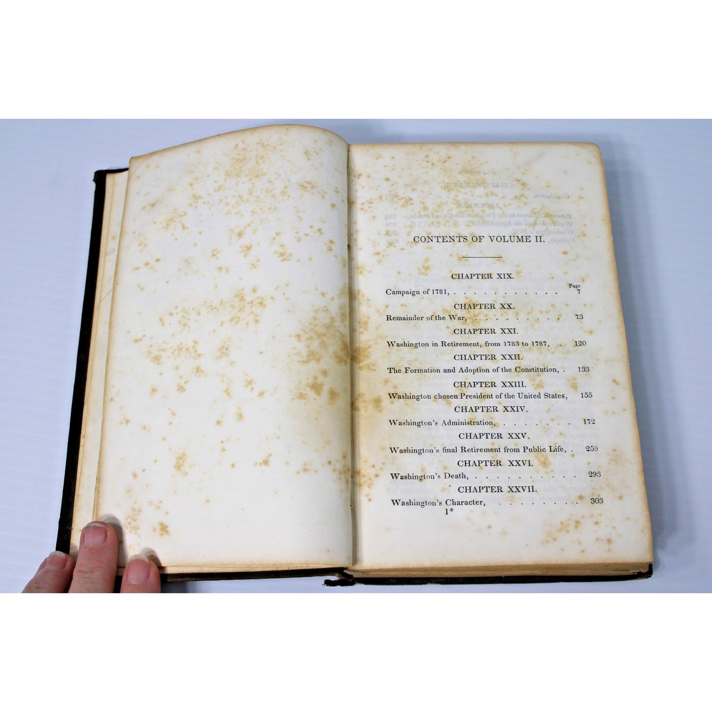 Rare 1840 Autobiography: The Life Of George Washington, Volume II, Rev. Upham