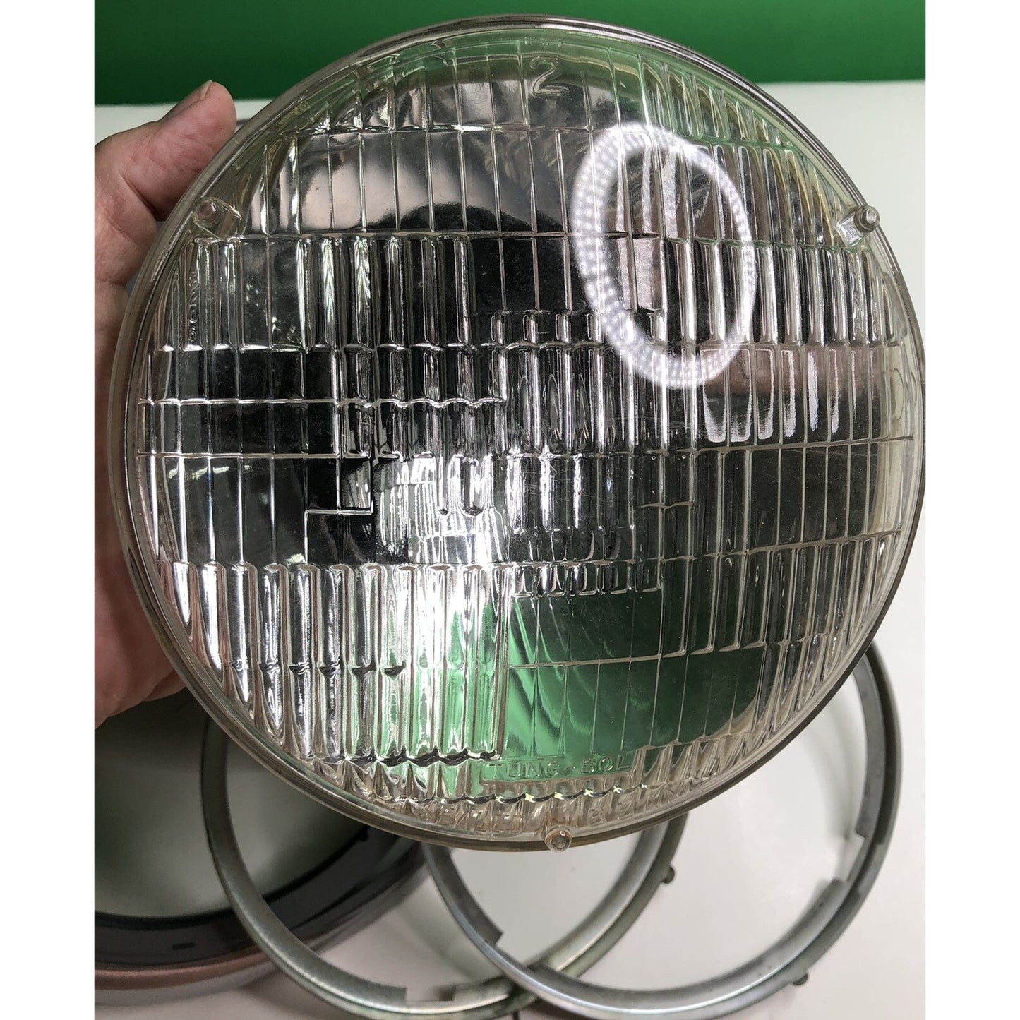 Vintage HELLA Volkswagen VW Logo Headlight Glass Lens & Assembly