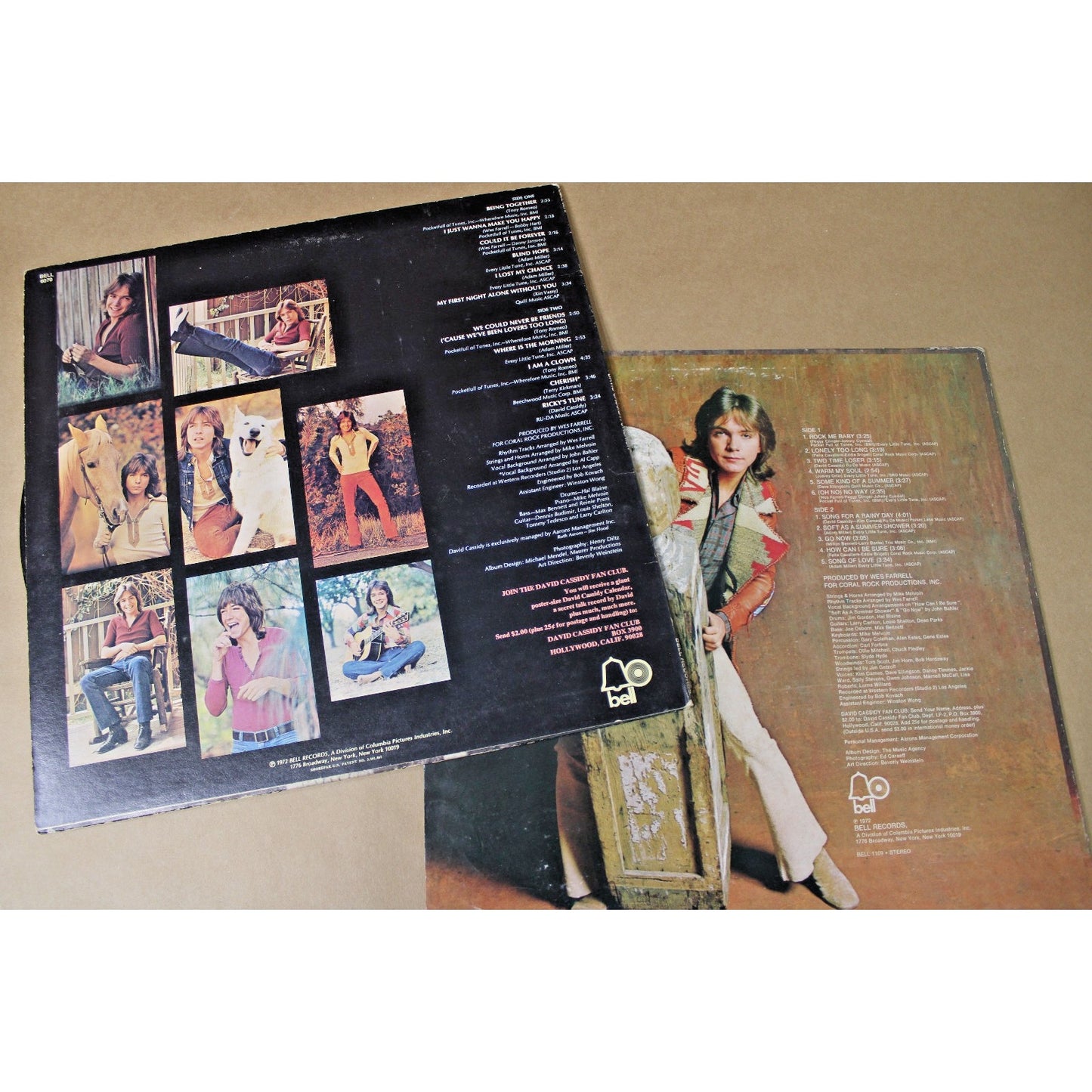 Two Super Retro Albums by David Cassidy, Teen Heartthrob and 70s Icon