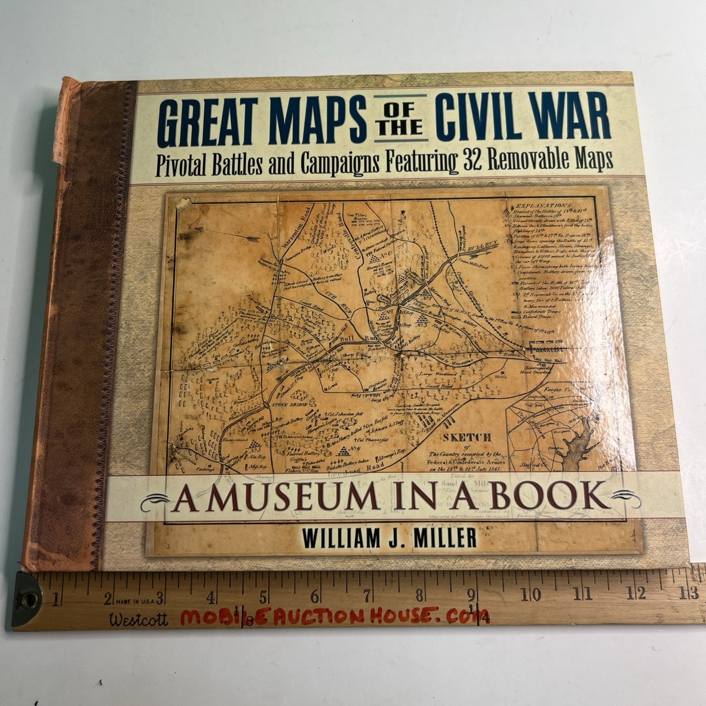 Great Maps Of The Civil War 32 Removable Maps William J. Miller 2004 HC Book