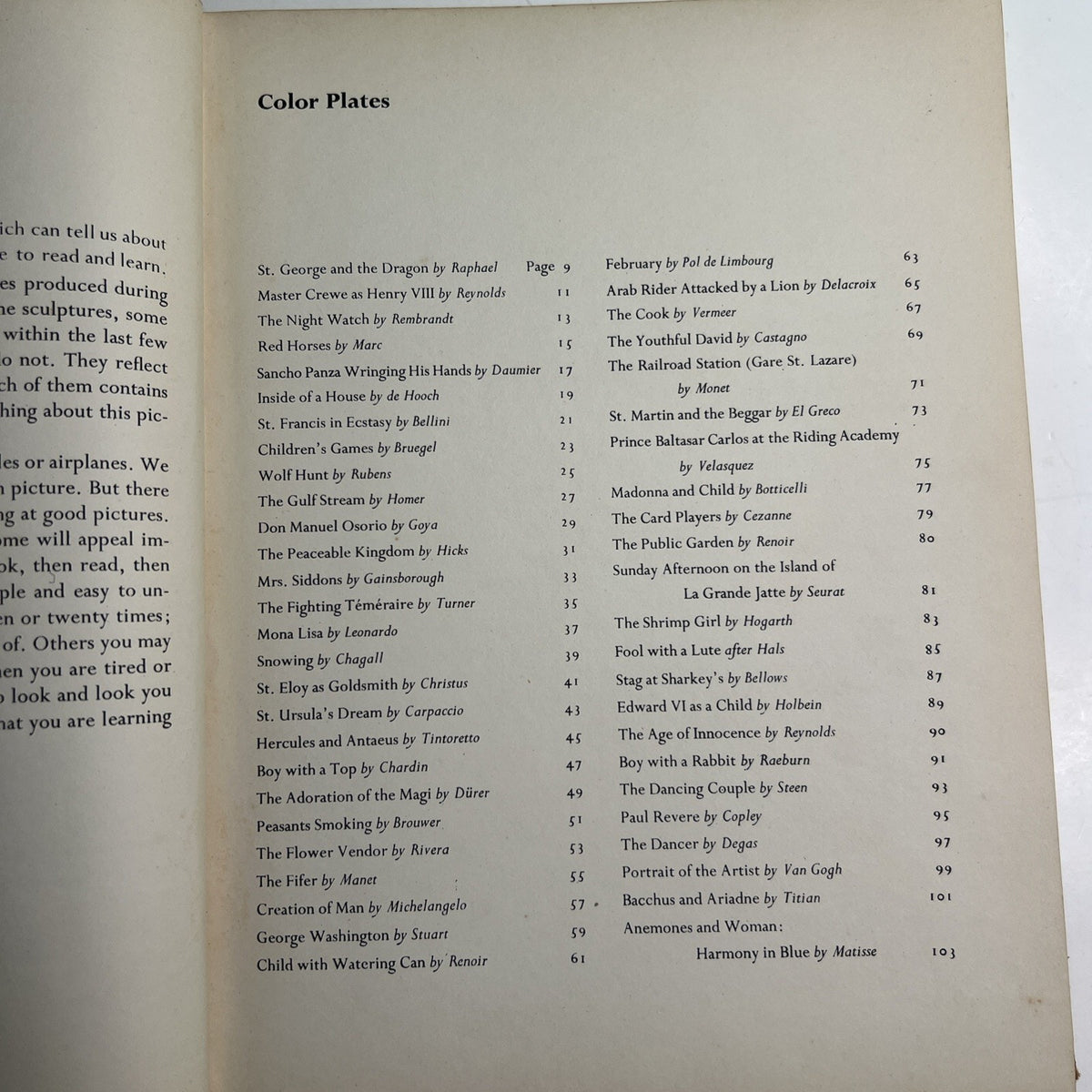Famous Paintings: Intro to Art For Young People Alice E. Chase Platt & Munk 1951