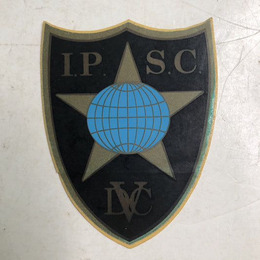 Original I. P. S. C. DVC STICKER International Practical Shooting Confederation