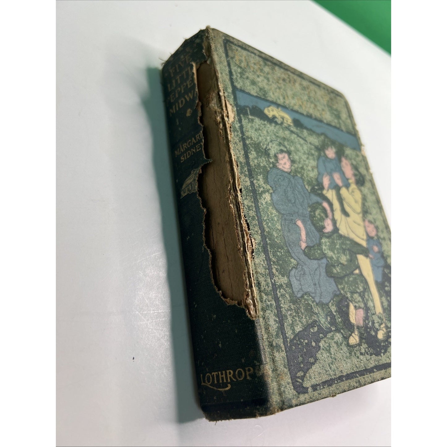 The Five Little Peppers Midway Margaret Sidney 1904 HC Illustrated Damaged