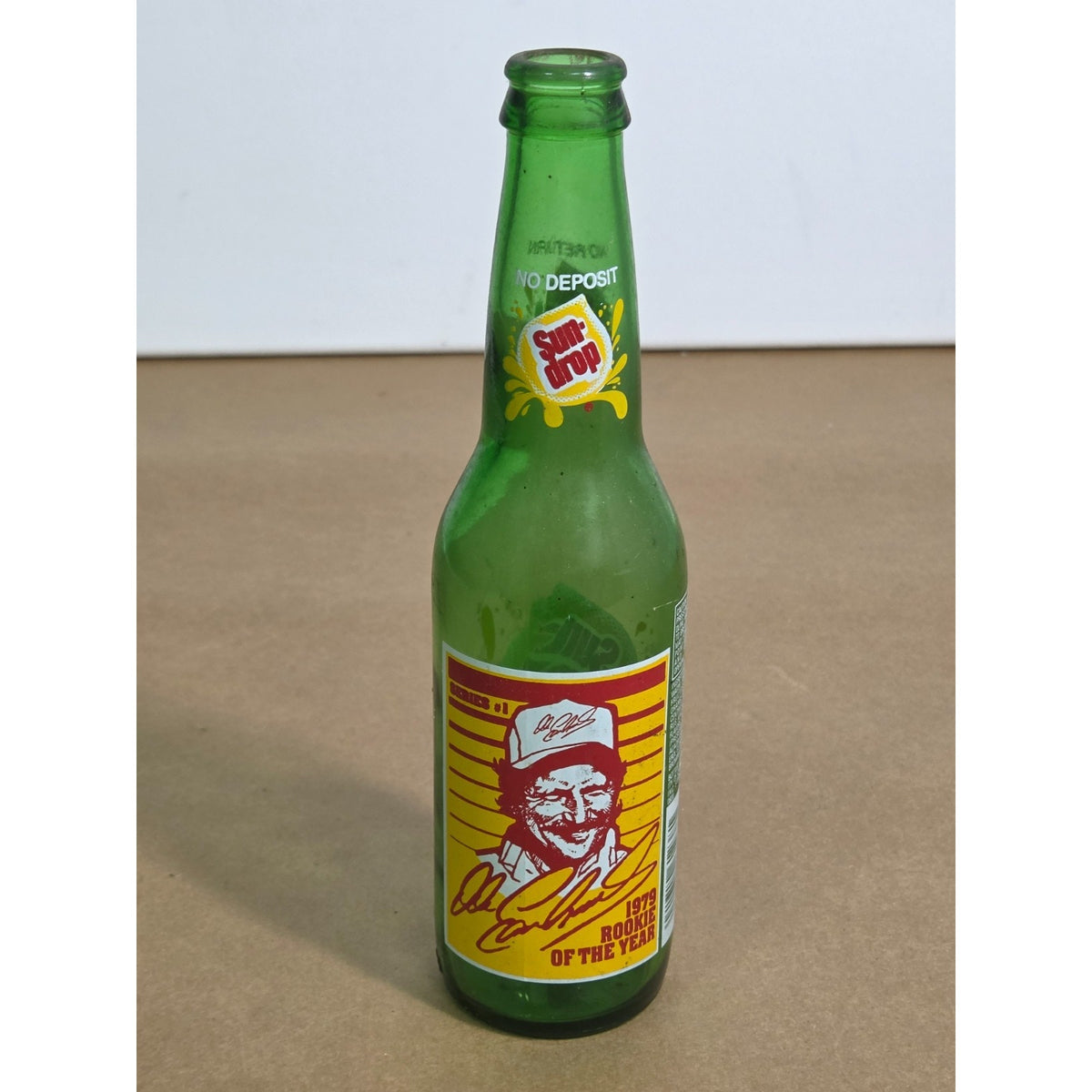 Vintage Dale Earnhardt Sun-Drop Soda Bottle Series #1 NASCAR Memorabilia