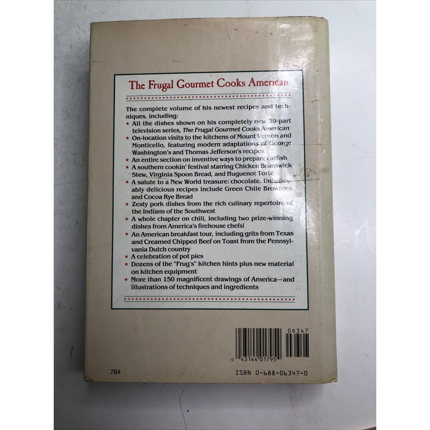 The Frugal Gourmet Cooks American By Jeff Smith: Hardcover Book Vintage 1987