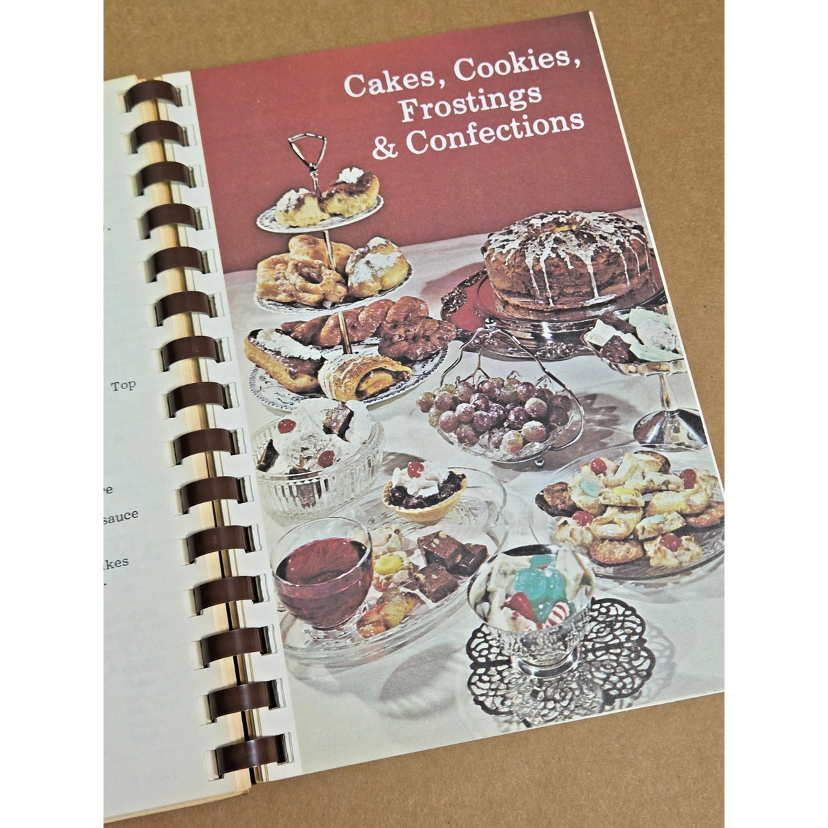 Vintage Beta Sigma Phi "Cherished Recipes" Community Cookbook - Spiral Bound