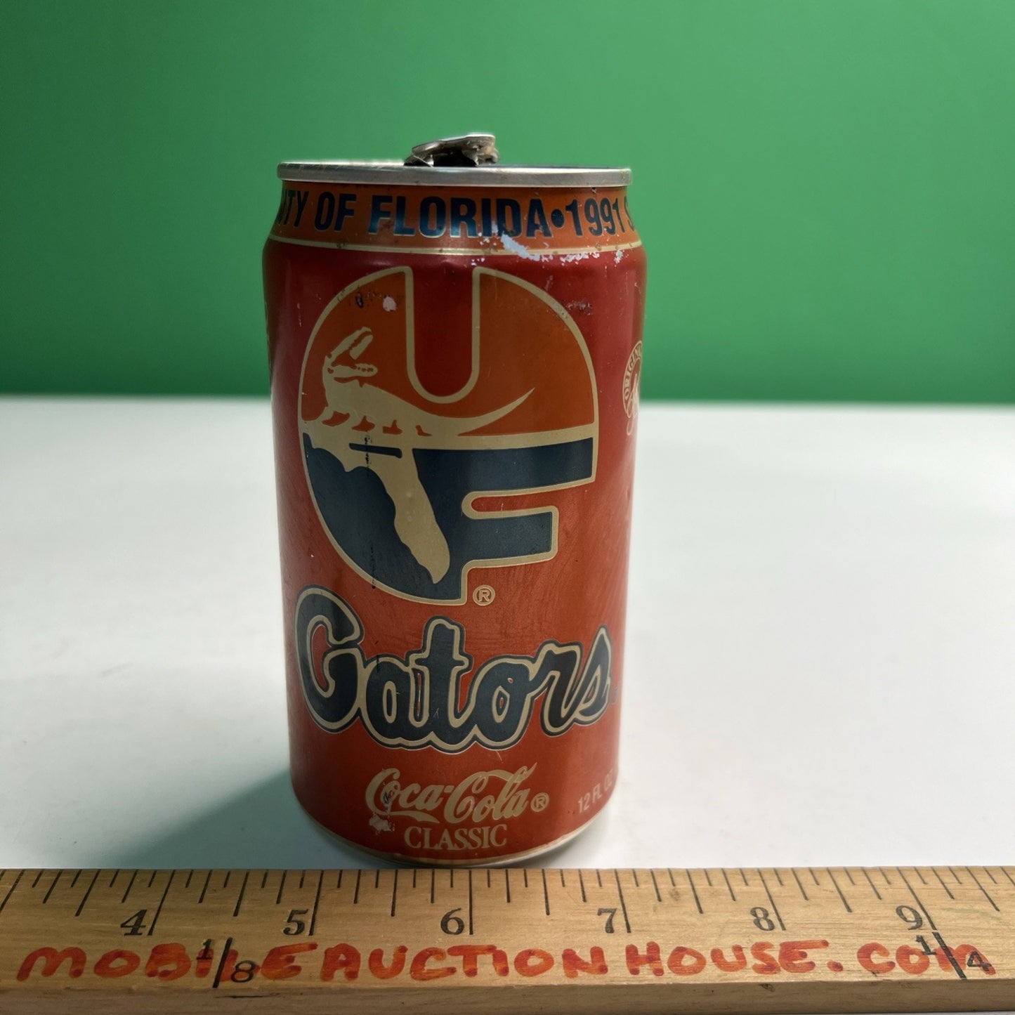 UNIVERSITY OF FLORIDA GATORS 1991 SEC CHAMP 12 OZ ALUMINUM COCA - COLA CAN Coke