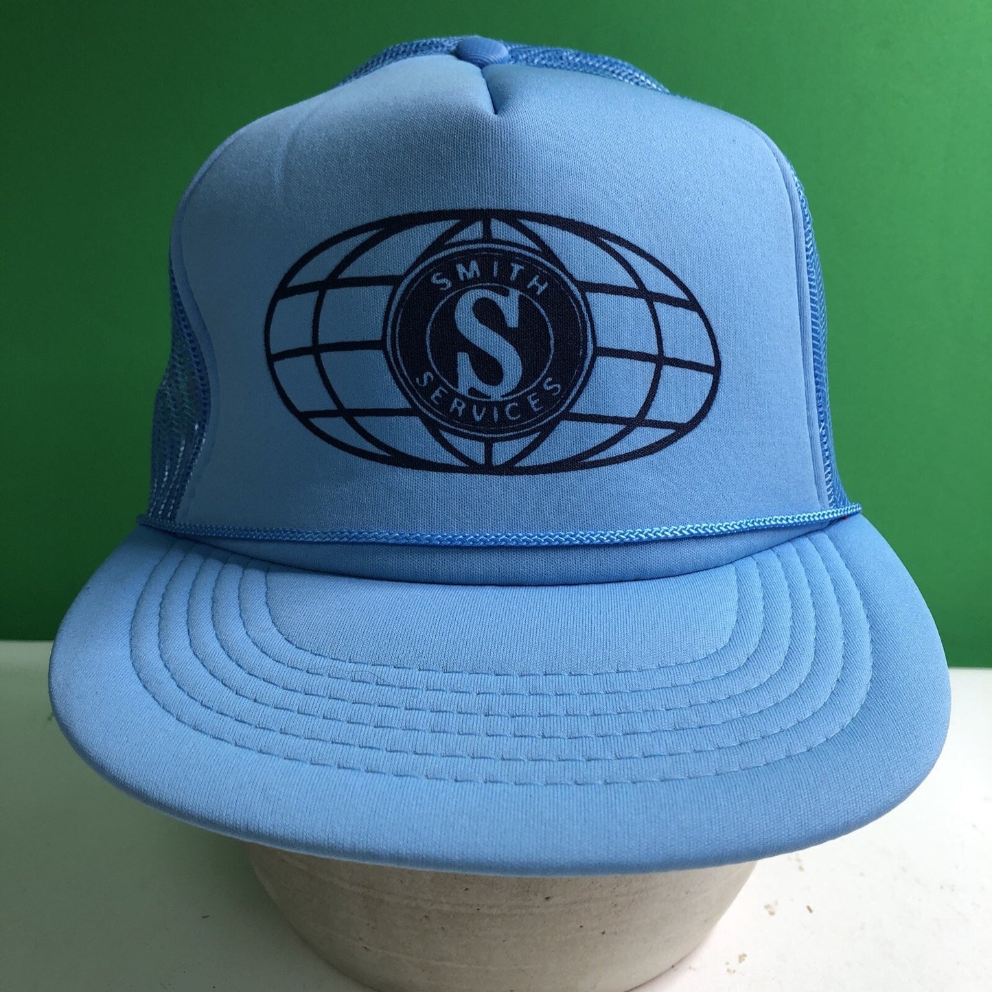 Vintage SMITH SERVICES Logo Snap Back Polyester Nylon Ball Cap Hat