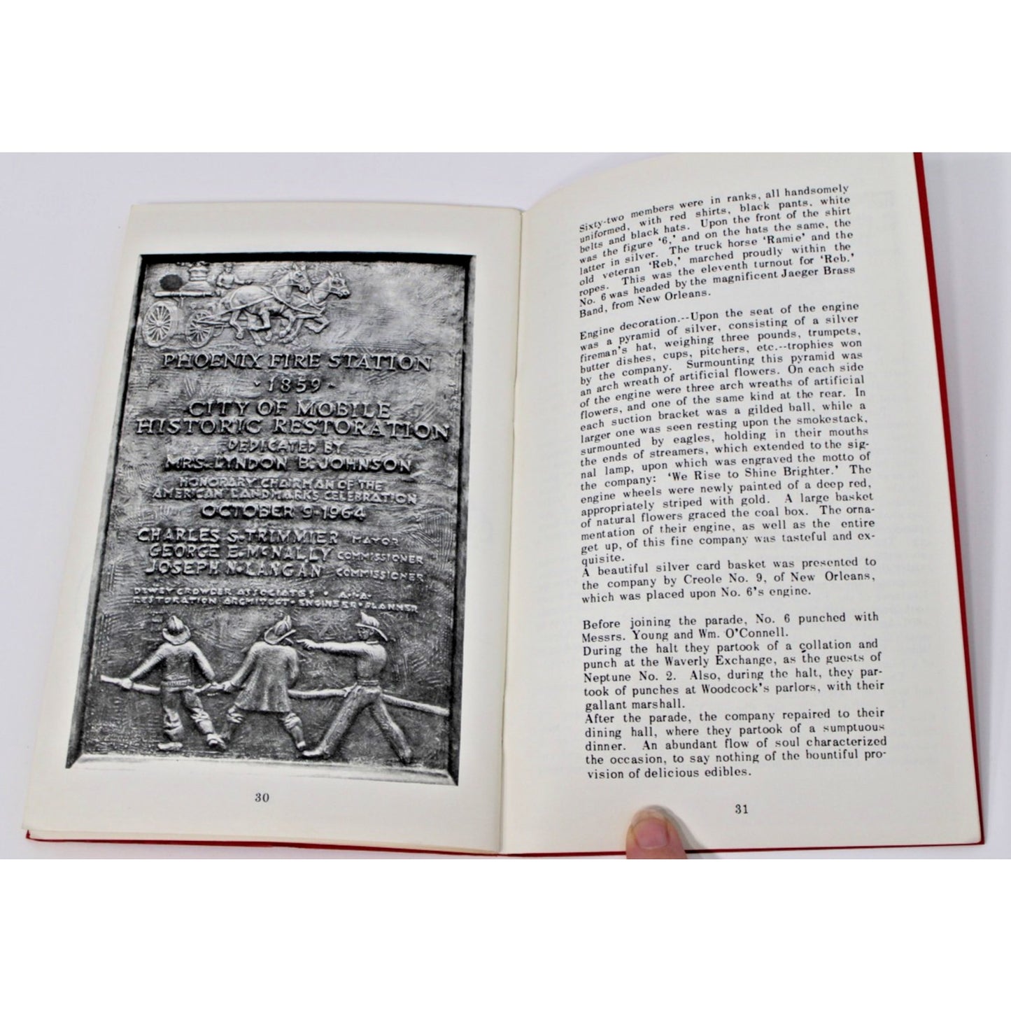 Phoenix Volunteer Fire Company Of Mobile AL 1838-1888, Caldwell Delaney Booklet