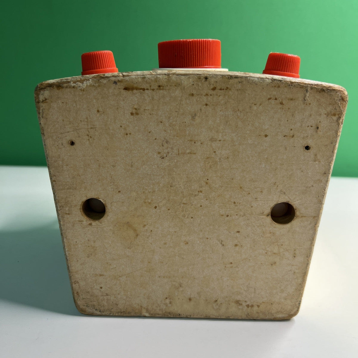 VTG '64-'65 Fisher Price Peek A Boo Screen TV #195 Toy Music Box. Works!