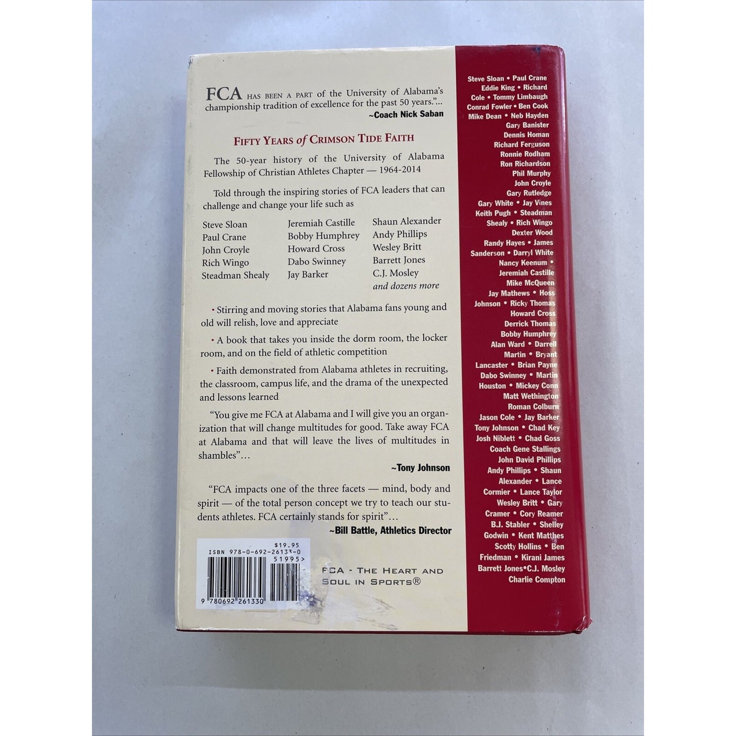 Fifty Years Of Crimson Tide Faith By Wayne Atcheson Fwd By Barrett Jones (2014)