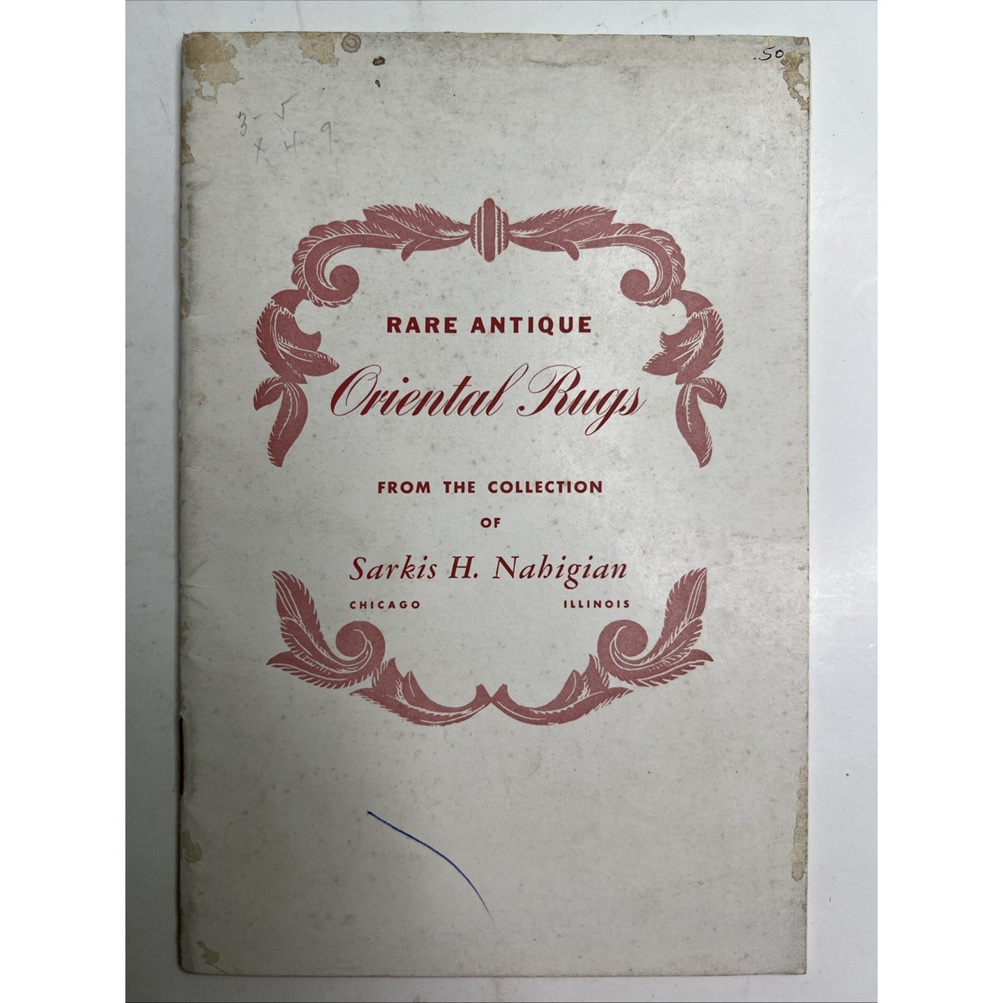 1946 Booklet Rare Antique Oriental Rugs From The Collection Of Sarkis H Nahigian