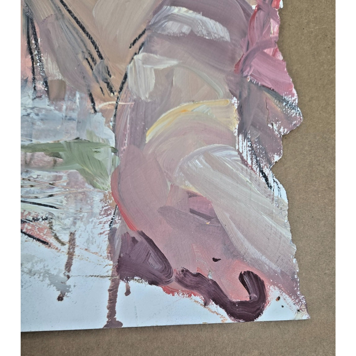 Vintage Original Impressionist Figure Study - Unsigned Studio Oil Painting