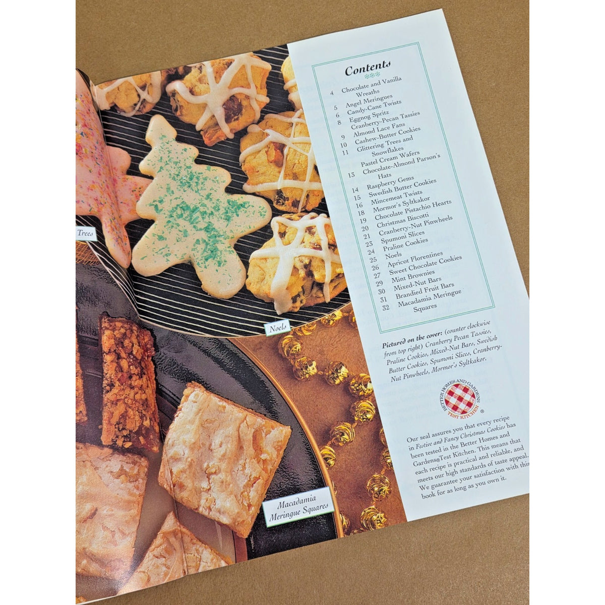 Vintage 1994 Better Homes and Gardens Festive & Fancy Christmas Cookies Cookbook