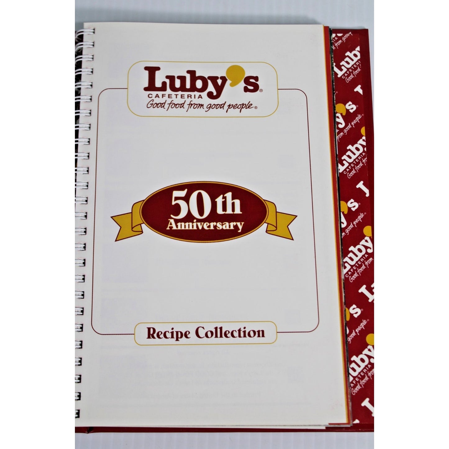 Vintage 1996 Luby's Cafeteria 50th Anniversary Recipe Collection Cookbook- RARE!