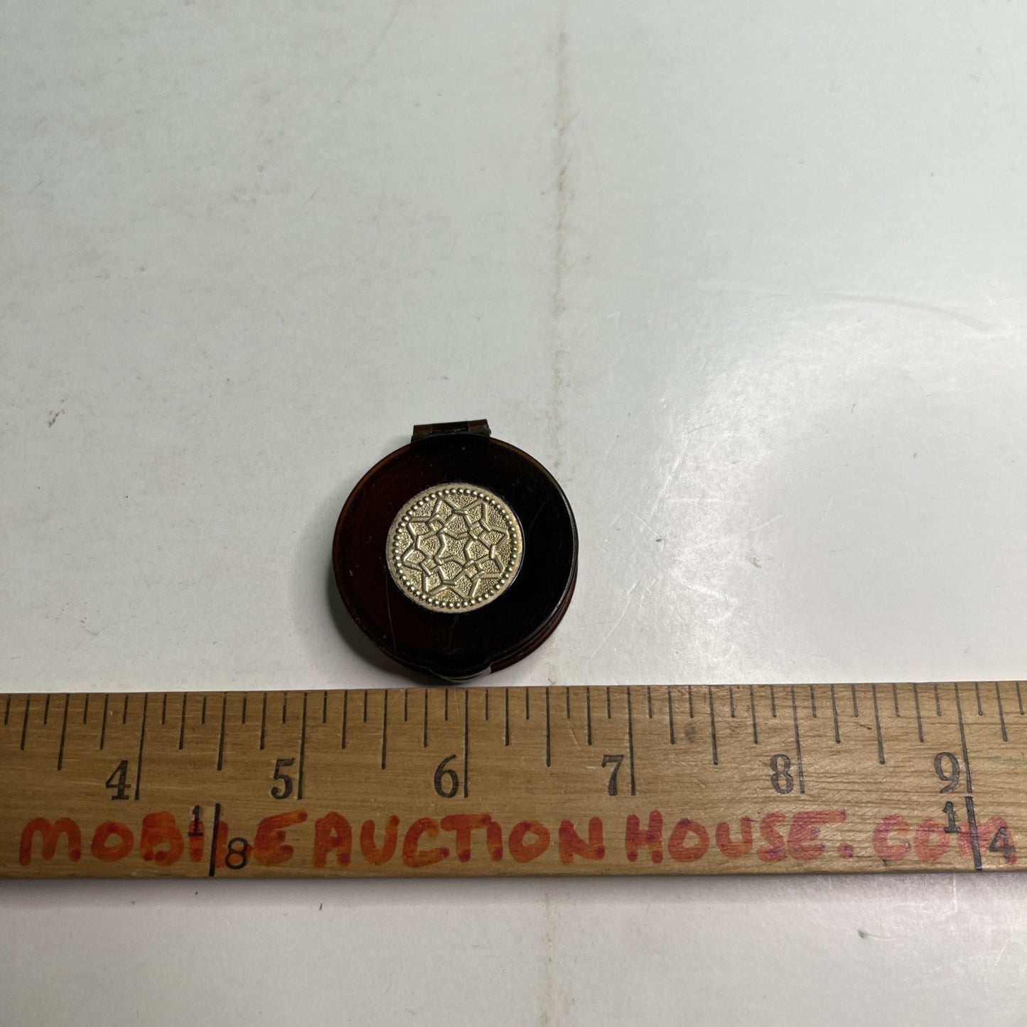 Avon New York To A Wild Rose Perfume Glace Compact Only Vintage Vanity
