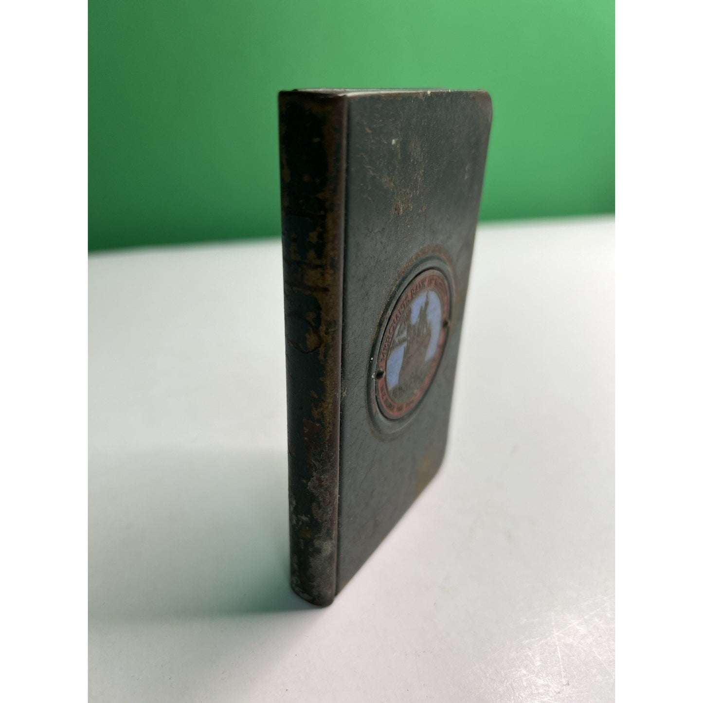 Merchants Bank Mobile Alabama Port Metal Still Bank Safe No Key Advertising AL