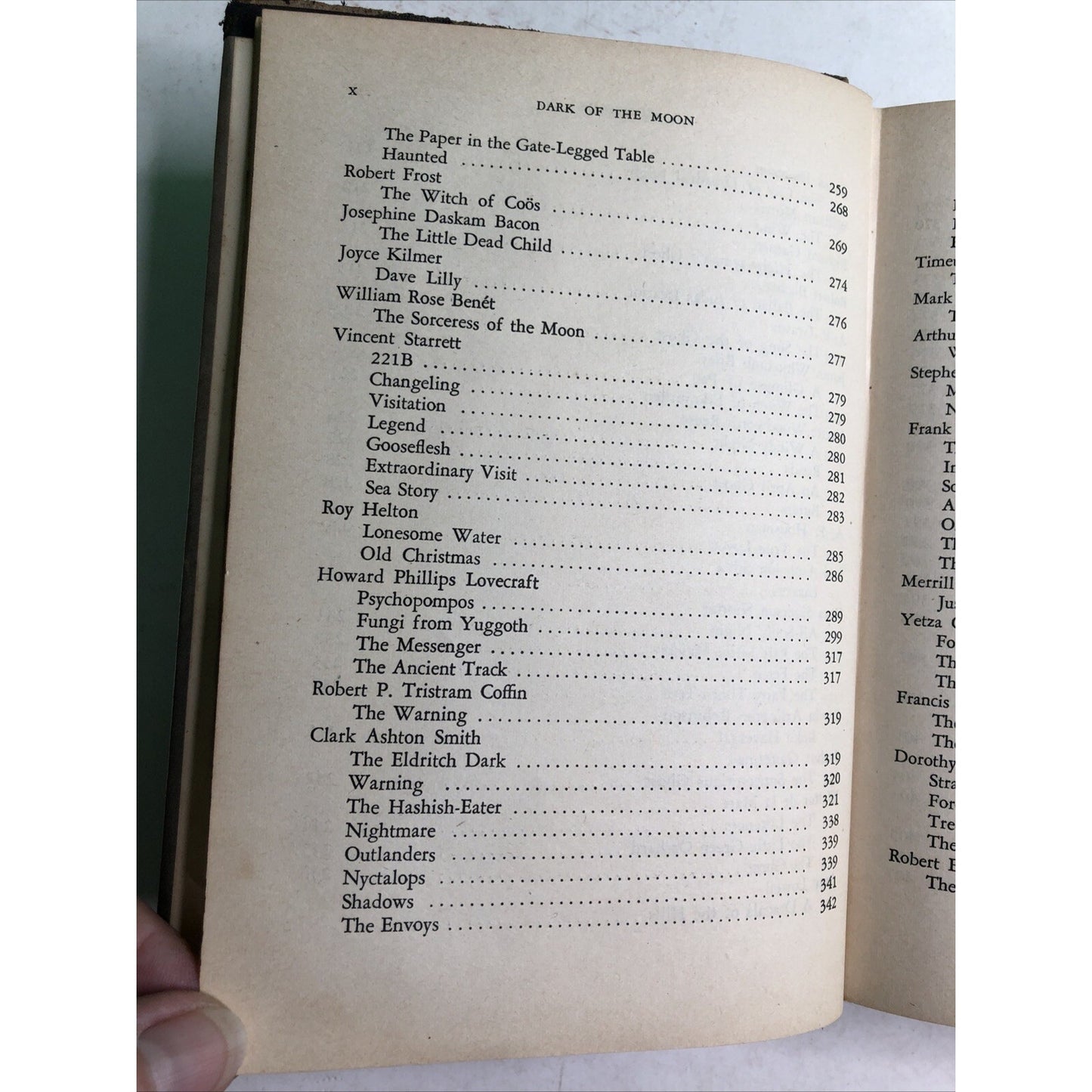 DARK OF THE MOON August Derleth Editor 1947 First Edition Poems Fantasy Macabre