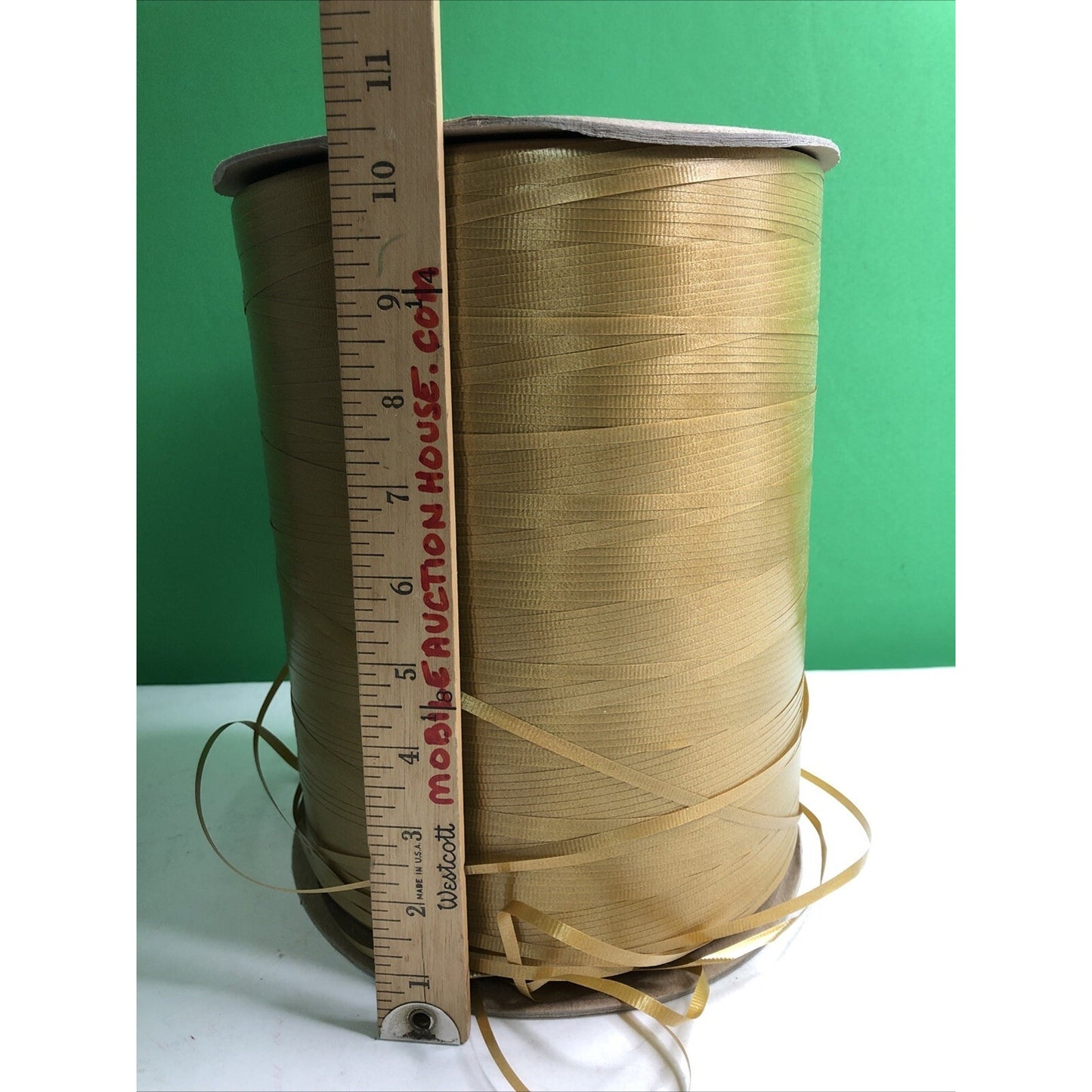 Berwick Offray 3/16” x 15,000 Yards Curling Ribbon Holiday Gold Color Gift Party