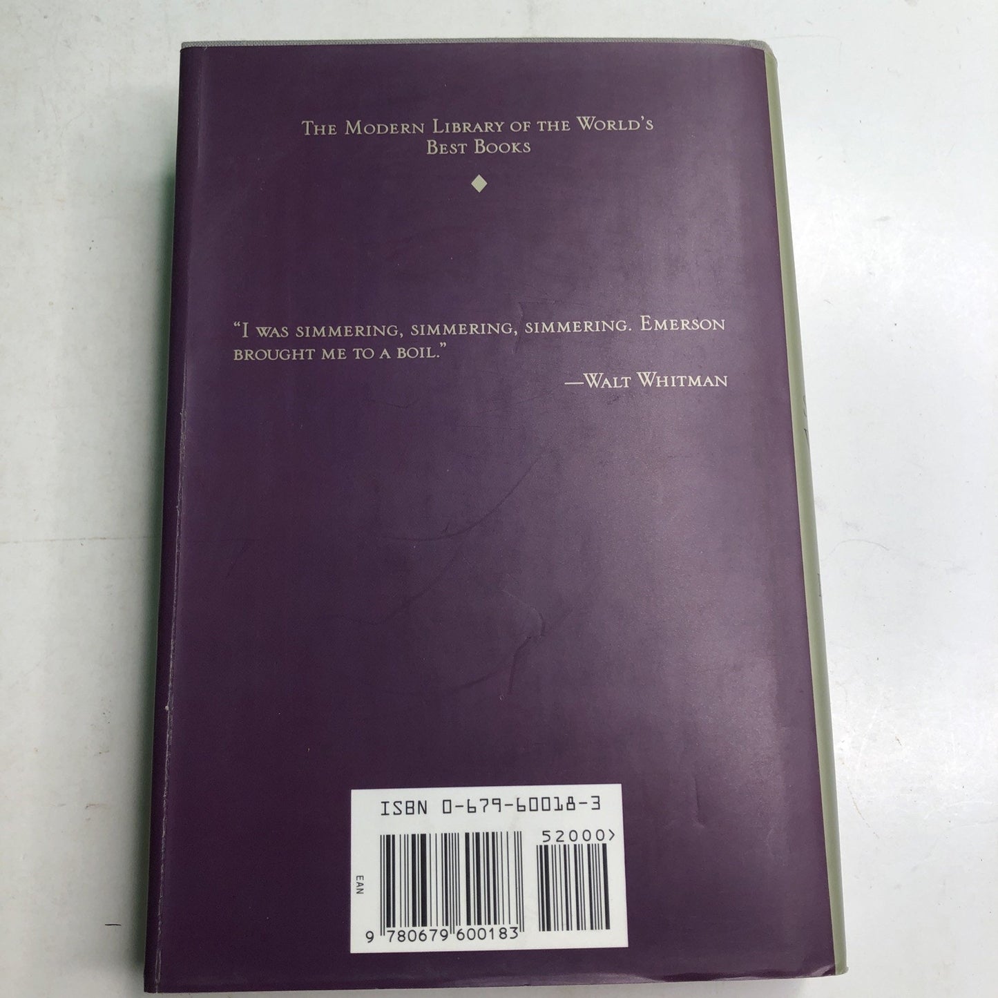 The Selected Writings of Ralph Waldo Emerson by Ralph Waldo Emerson 1992 HC DJ
